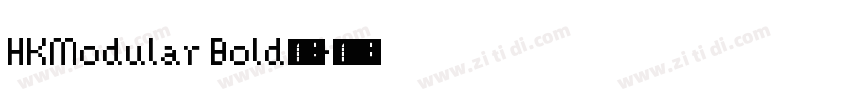 HKModular Bold字体字体转换